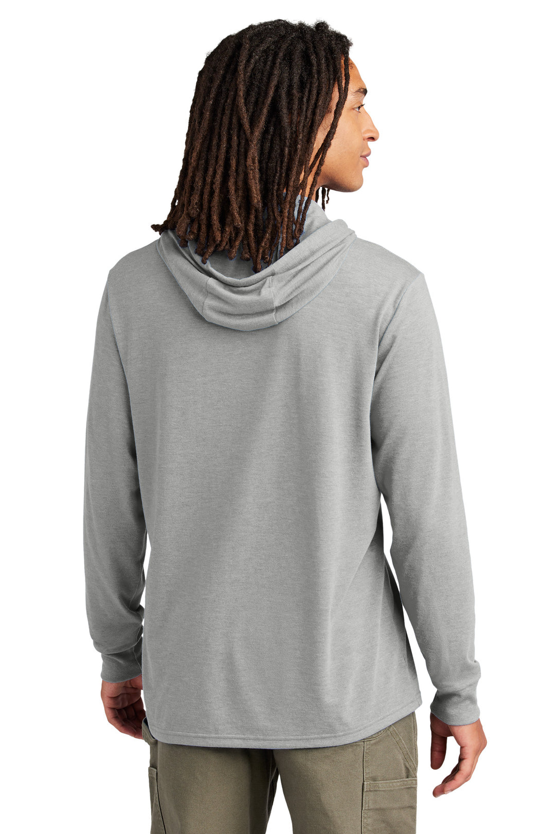 AlumGrey Allmade Unisex Tri-Blend Hoodie Tee AL6003