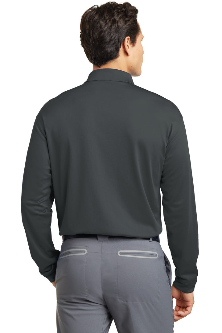 Anthracite Nike Long Sleeve Dri-FIT Stretch Tech Polo. 466364