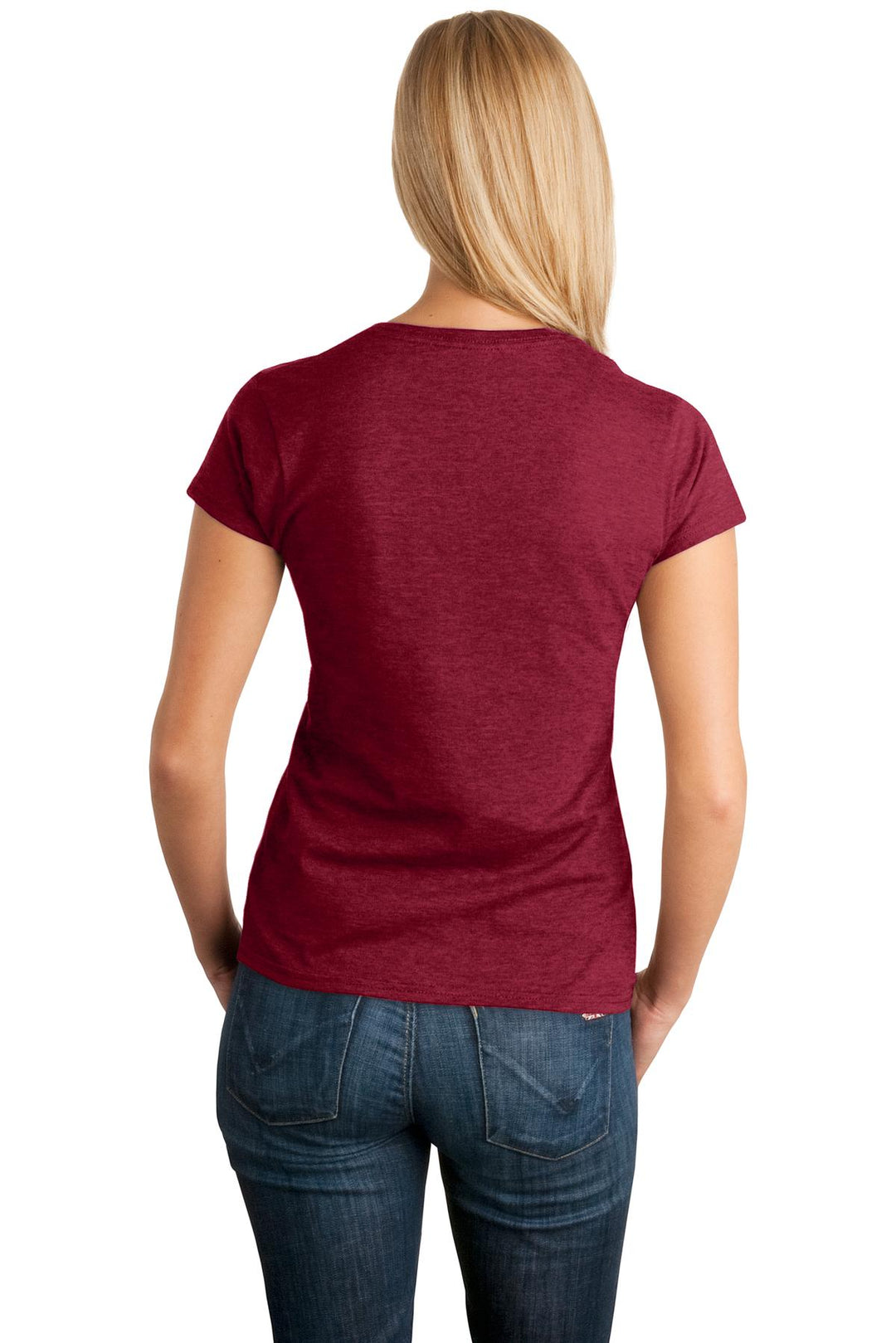 Antqu Chry Red Gildan Softstyle Women's T-Shirt. 64000L