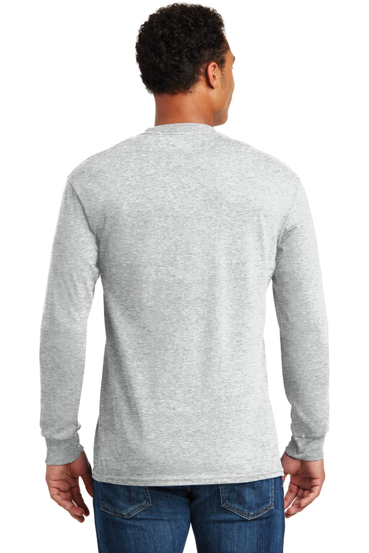 Ash Gildan - Heavy Cotton 100% Cotton Long Sleeve T-Shirt. 5400
