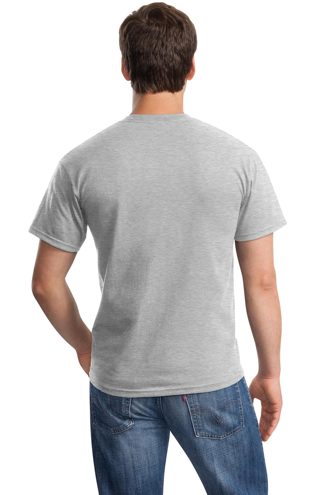 Ash Gildan - Ultra Cotton 100% US Cotton T-Shirt with Pocket. 2300