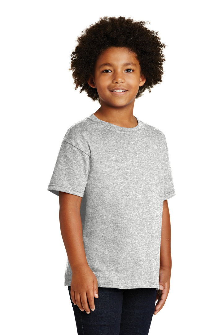 Ash Gildan - Youth Heavy Cotton 100% Cotton T-Shirt. 5000B