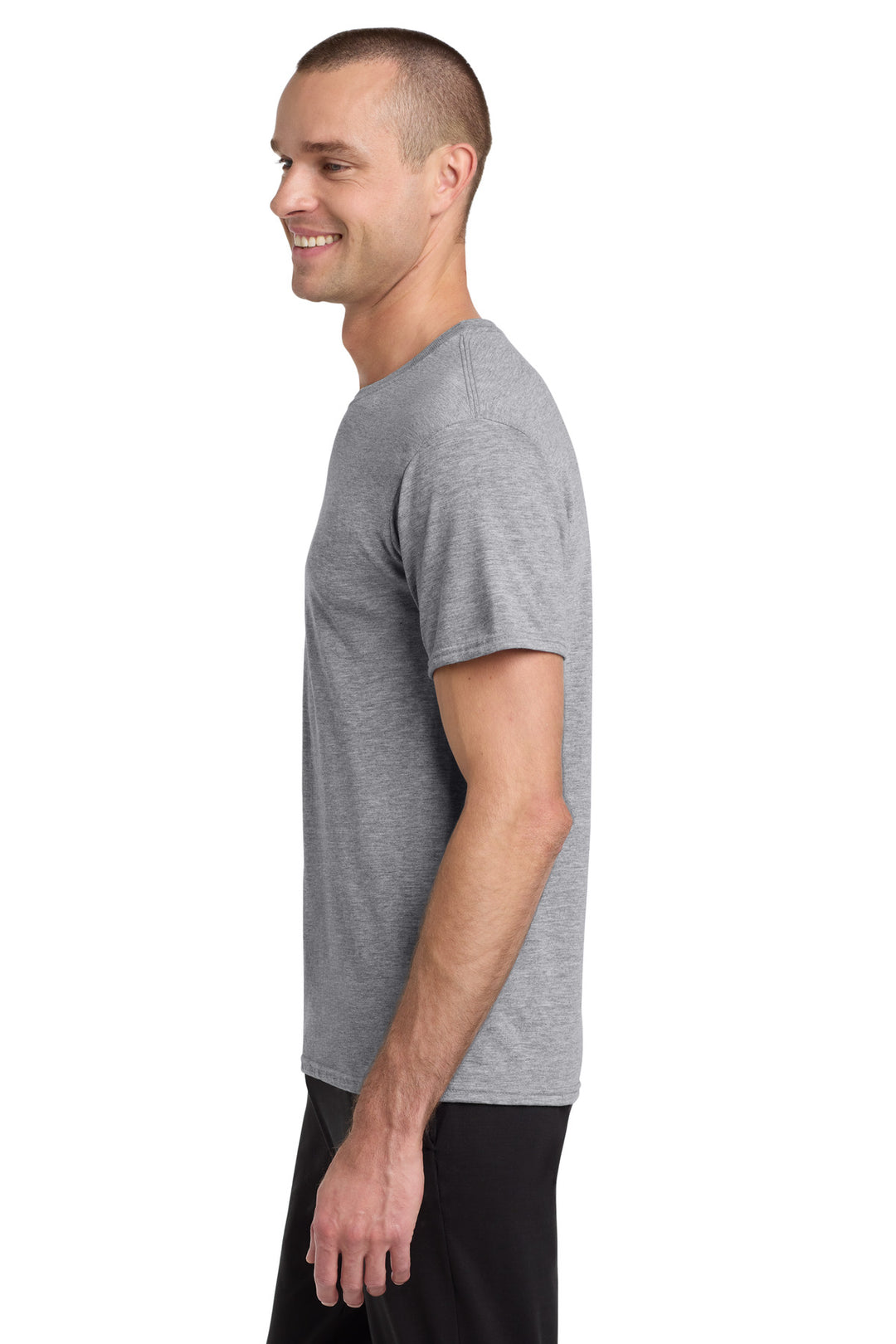 AthlHthr Jerzees Dri-Power 100% Polyester T-Shirt. 21M