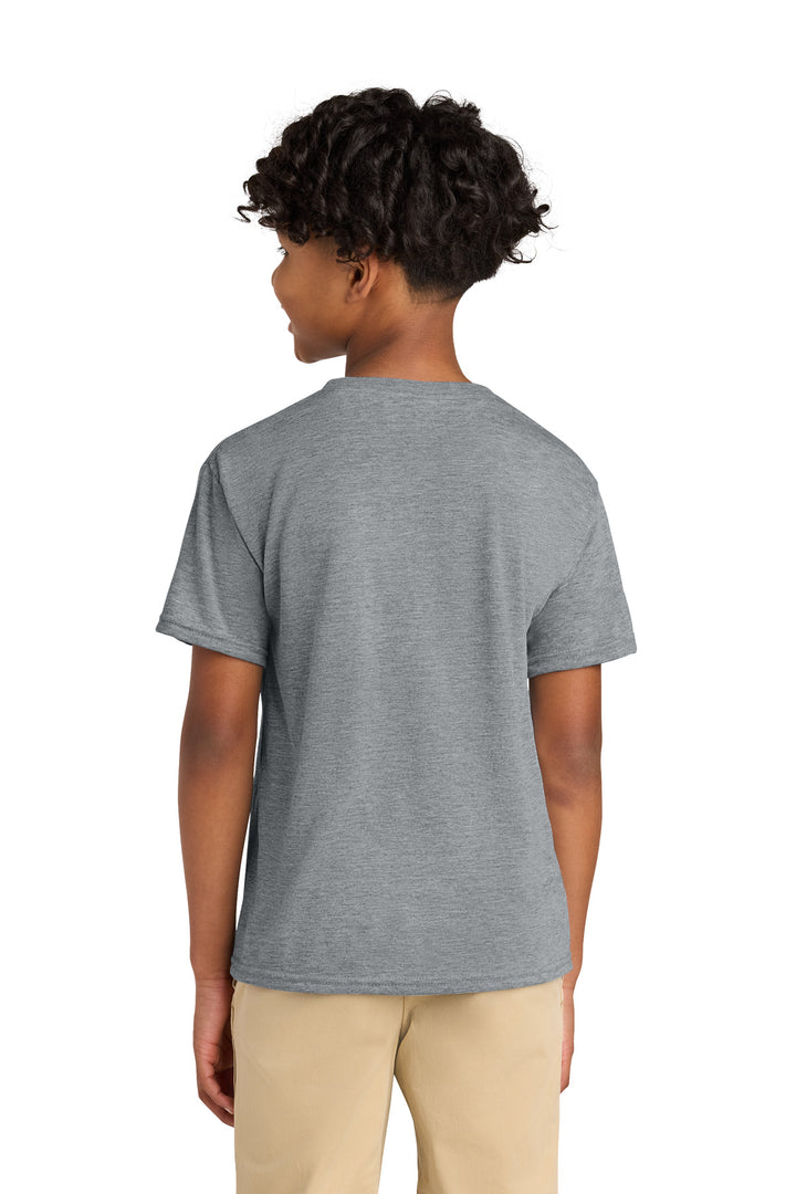 AthlHthr Jerzees Youth Dri-Power 100% Polyester Tee 21B