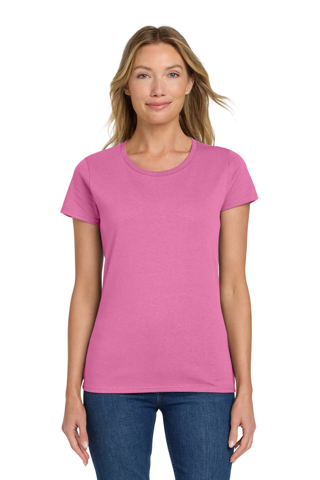 Azalea Gildan Women's Heavy Cotton 100% Cotton T-Shirt. 5000L