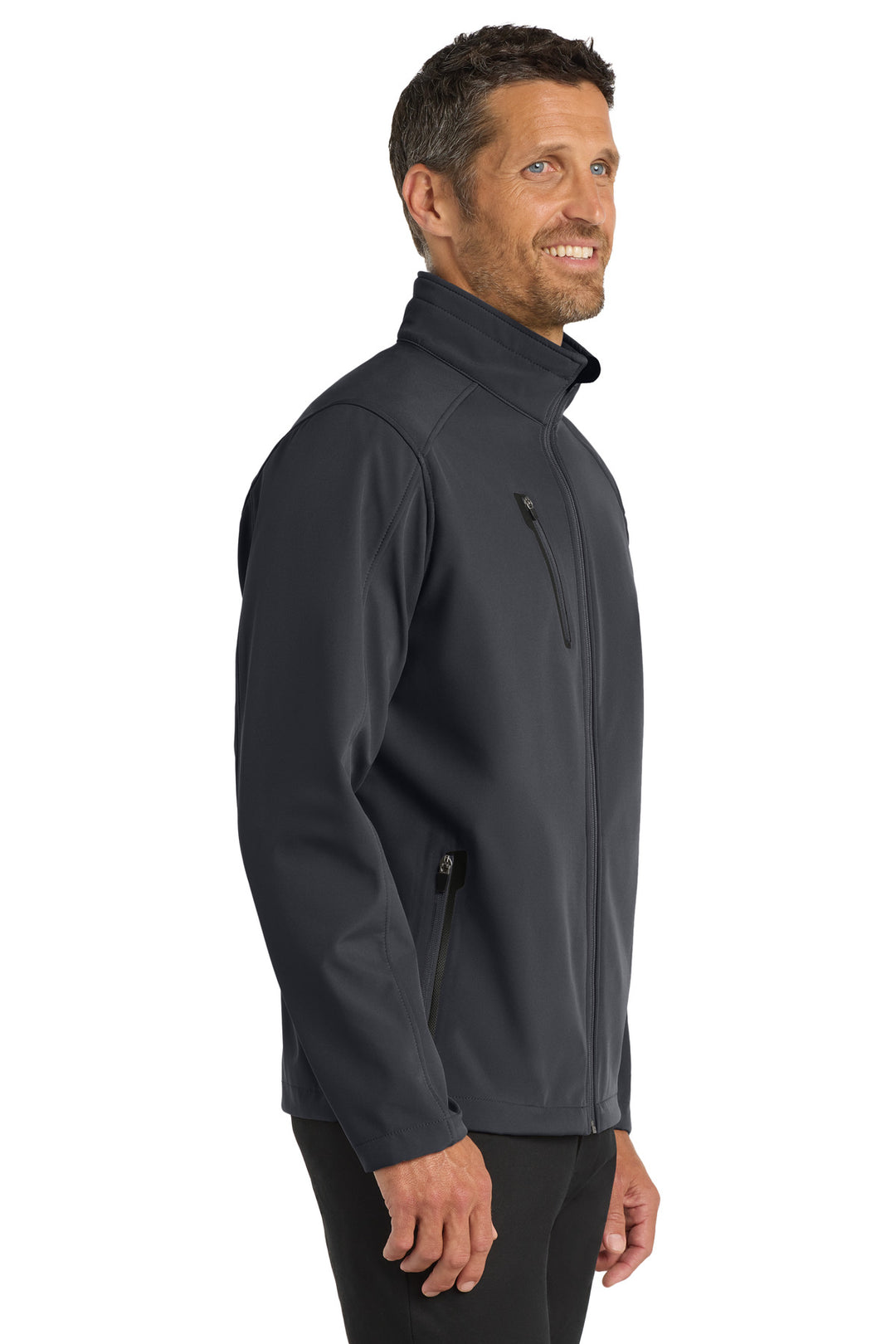 Batlshp Grey Port Authority Welded Soft Shell Jacket. J324