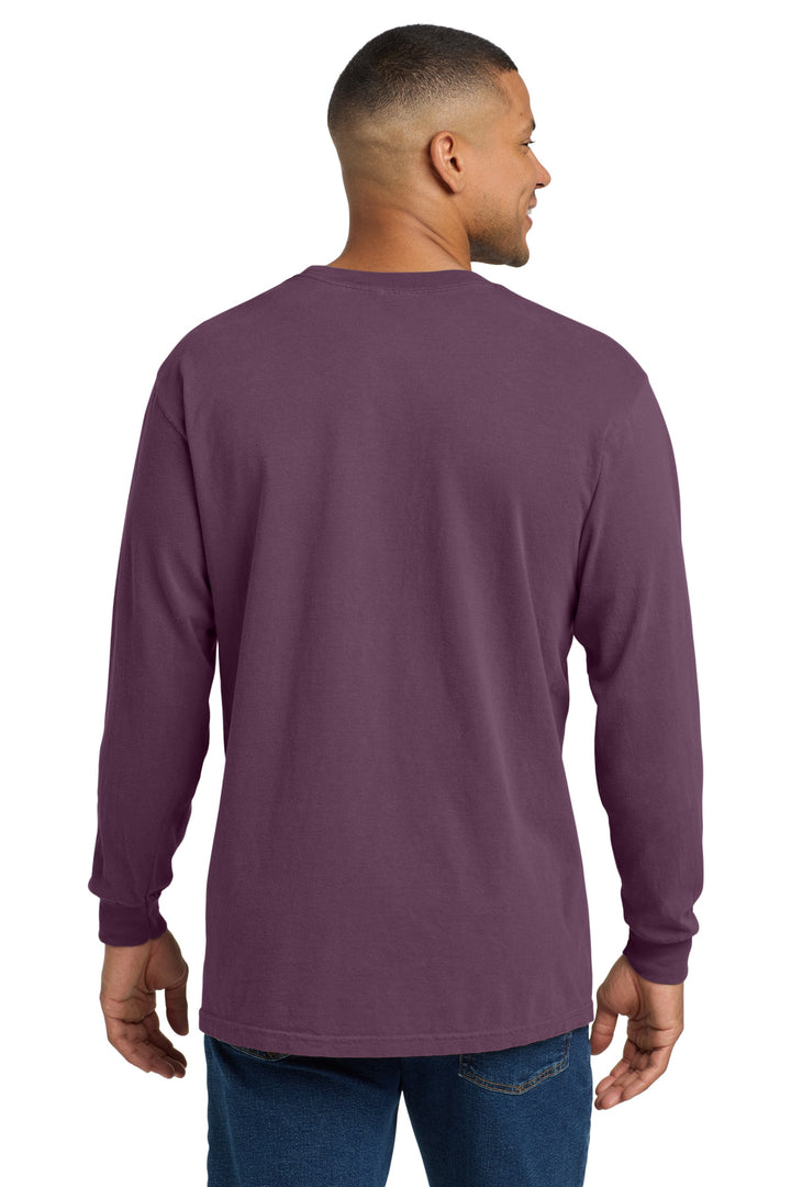 Berry COMFORT COLORS Heavyweight Ring Spun Long Sleeve Pocket Tee. 4410