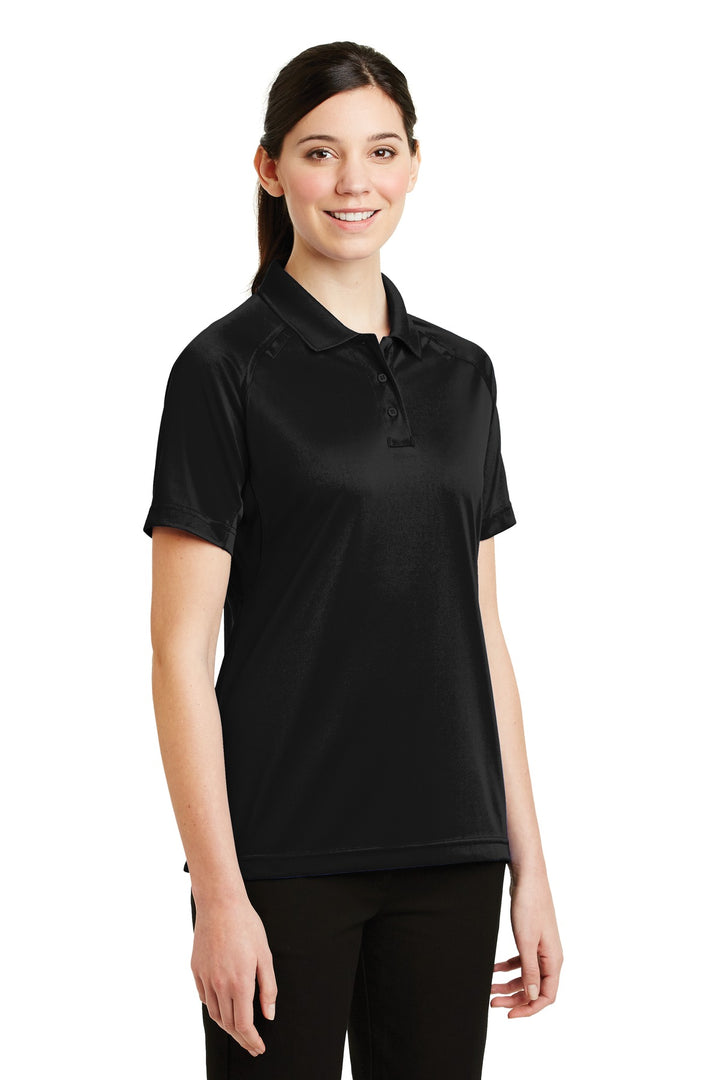 Black CornerStone Women's Select Snag-Proof Tactical Polo. CS411