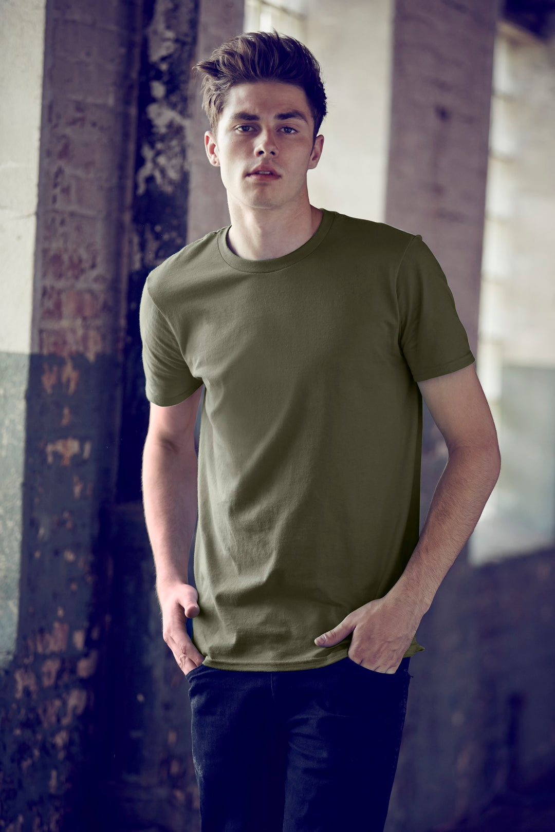 Black Gildan 100% Ring Spun Cotton T-Shirt. 980