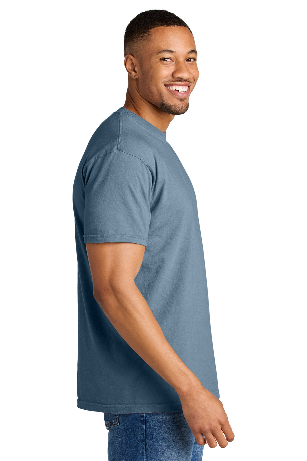 Blue Jean COMFORT COLORS Heavyweight Ring Spun Tee. 1717
