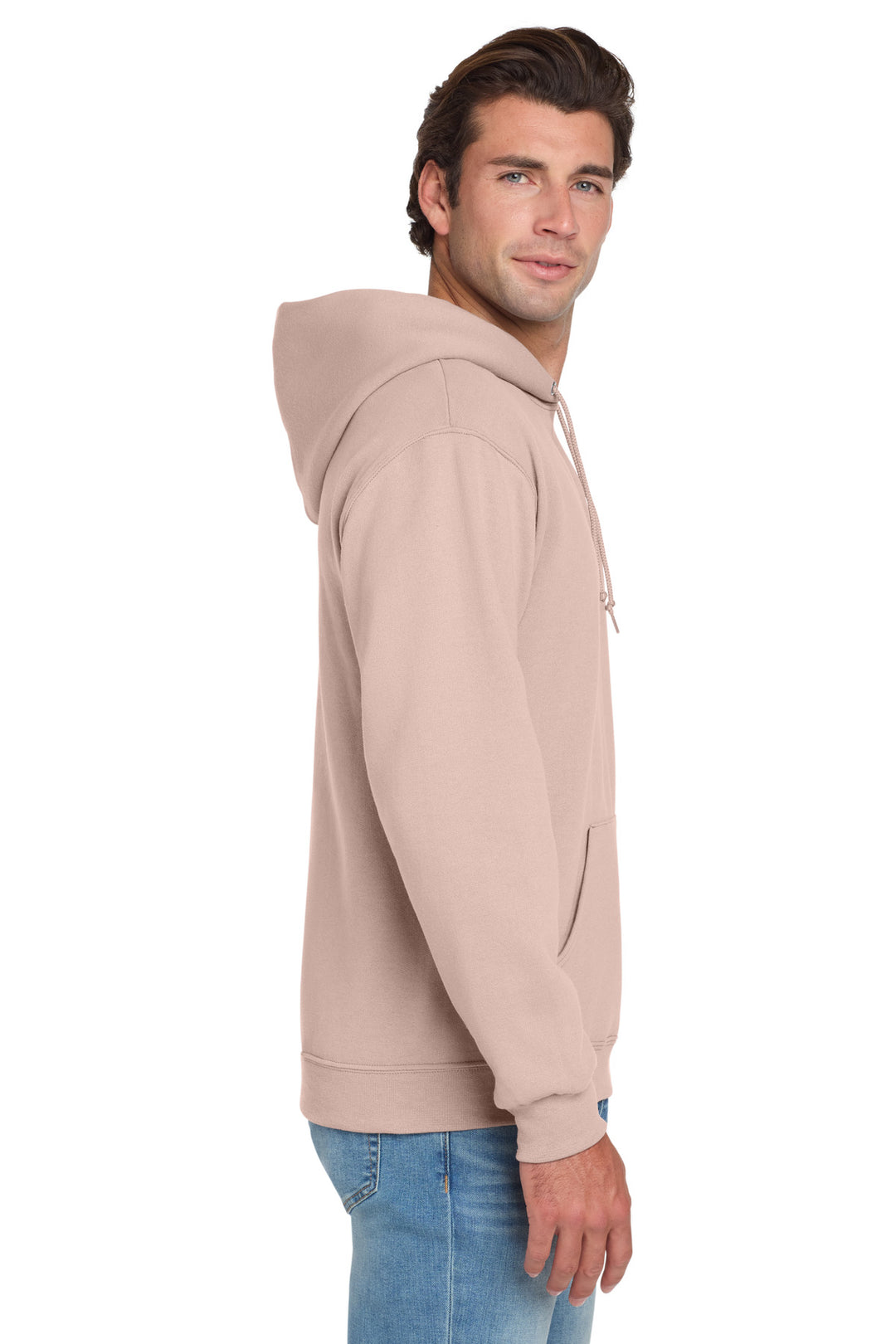 BlushPink Jerzees NuBlend Pullover Hooded Sweatshirt. 996M