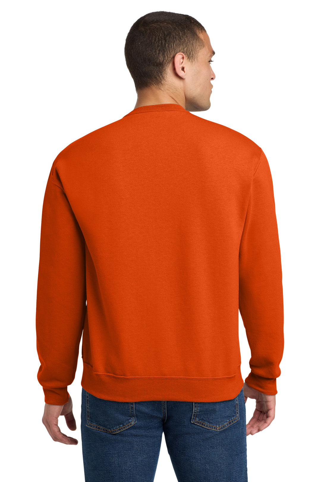 BurntOrng Jerzees - NuBlend Crewneck Sweatshirt. 562M
