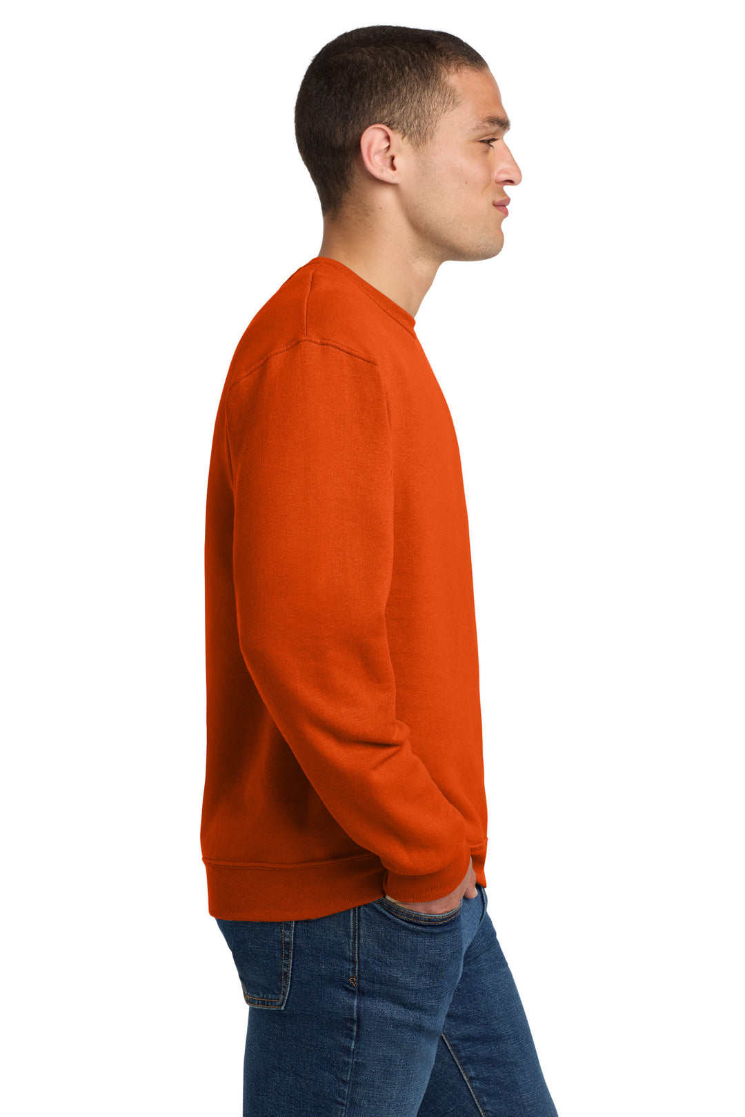 BurntOrng Jerzees - NuBlend Crewneck Sweatshirt. 562M