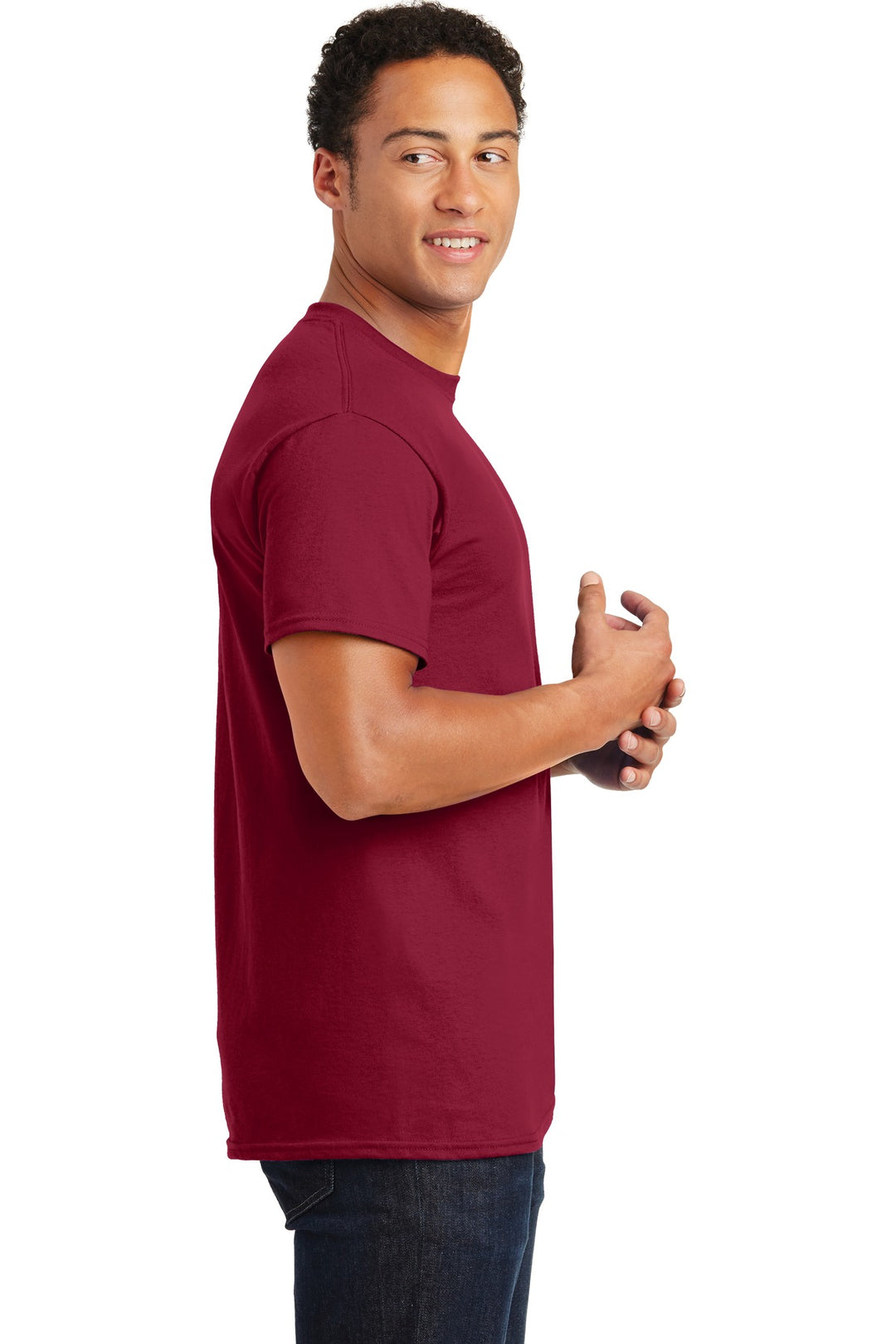 Cardinal Red Gildan - Ultra Cotton 100% US Cotton T-Shirt. 2000