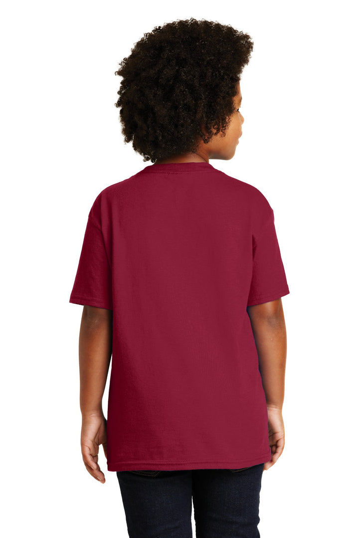 Cardinal Red Gildan - Youth Ultra Cotton 100% US Cotton T-Shirt. 2000B