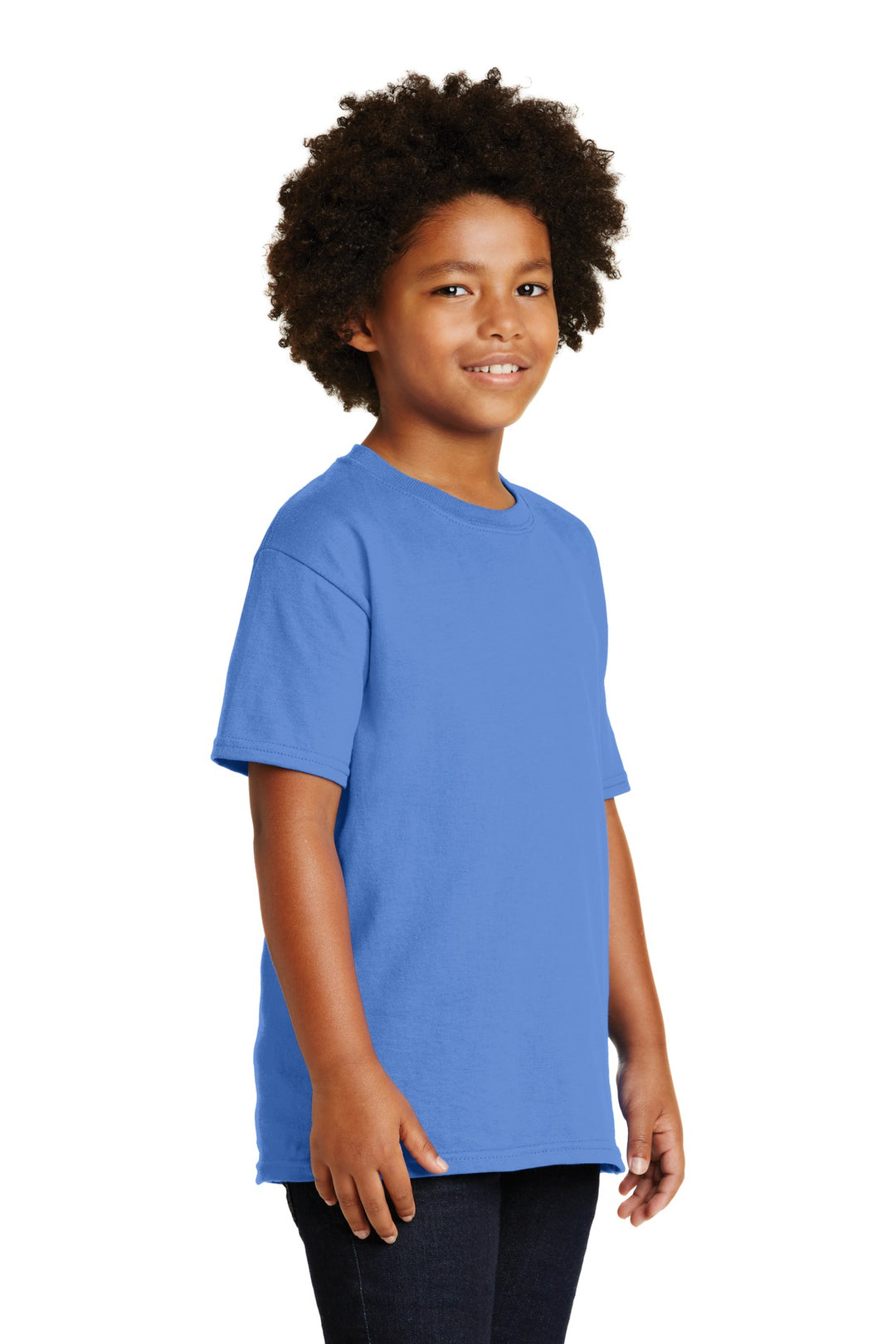 Carolina Blue Gildan - Youth Ultra Cotton 100% US Cotton T-Shirt. 2000B