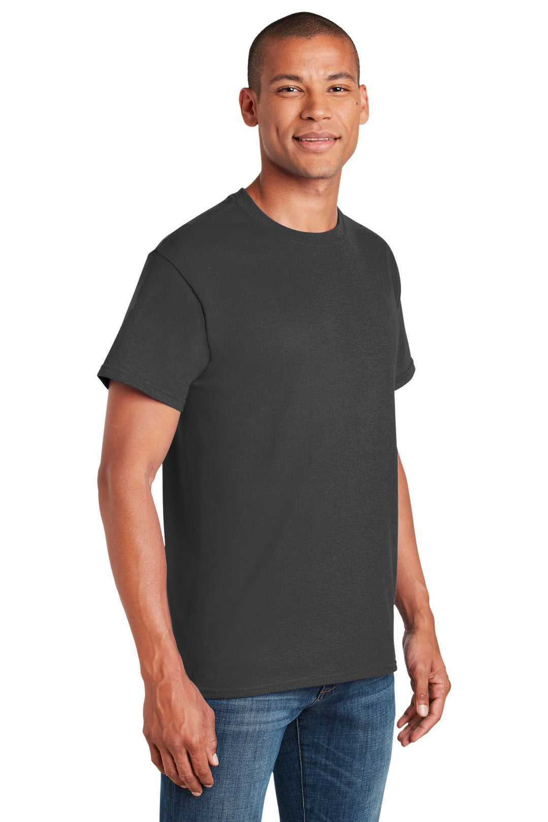 Charcoal Gildan - Heavy Cotton 100% Cotton T-Shirt. 5000