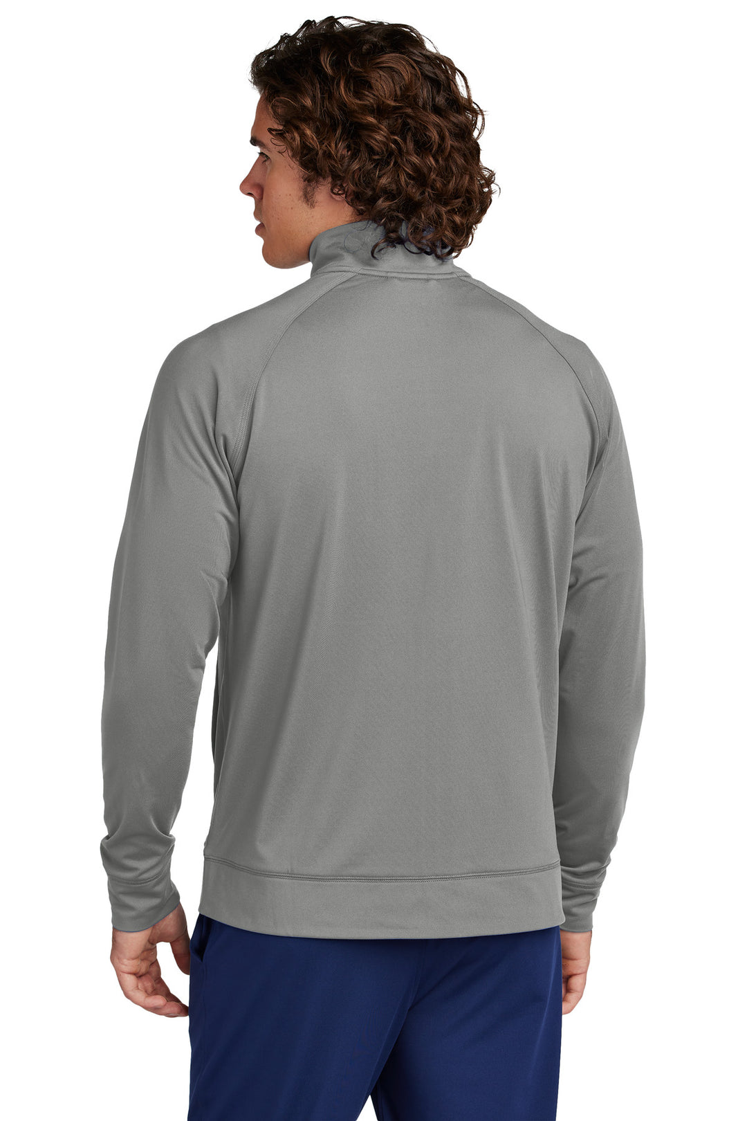 CharGrey Sport-Tek Sport-Wick Stretch Full-Zip Cadet Jacket ST857