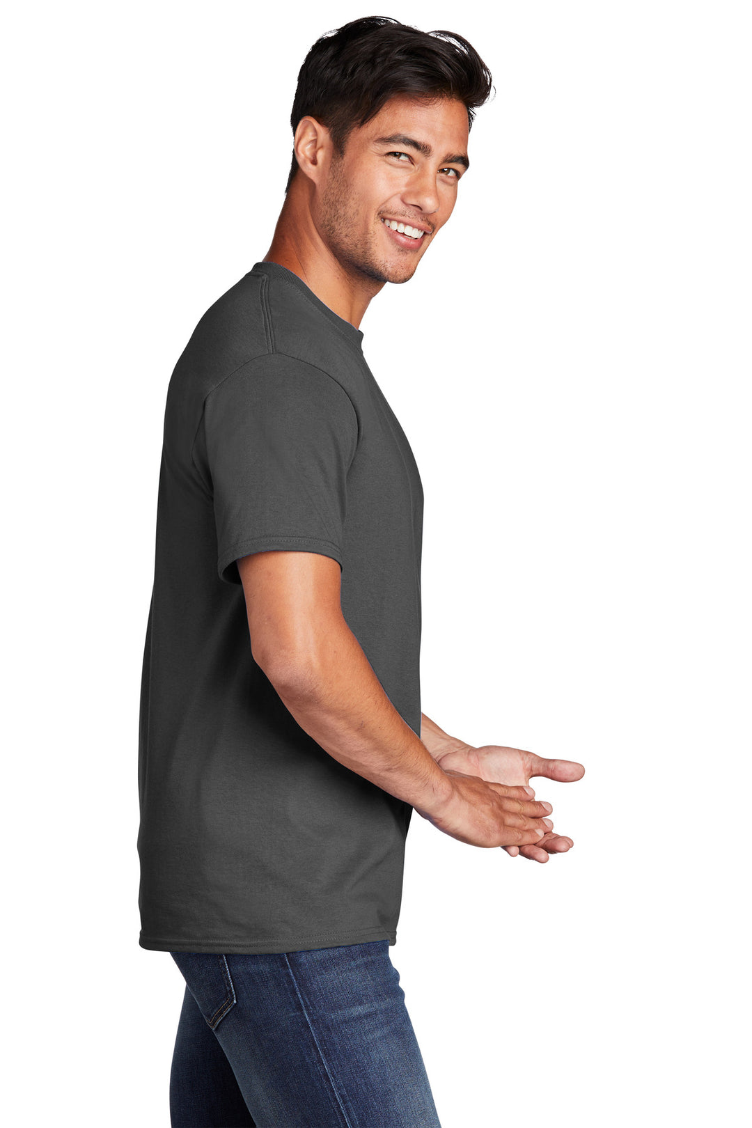 CoalGrey Port & Company - Core Cotton Tee. PC54