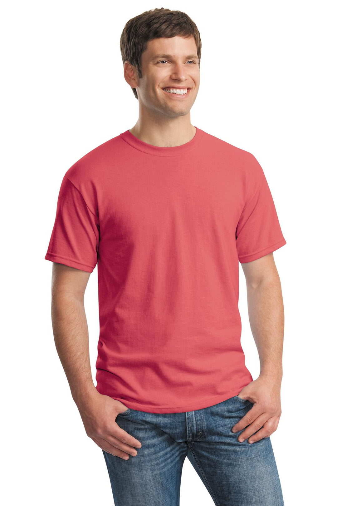 Coral Silk Gildan - Heavy Cotton 100% Cotton T-Shirt. 5000