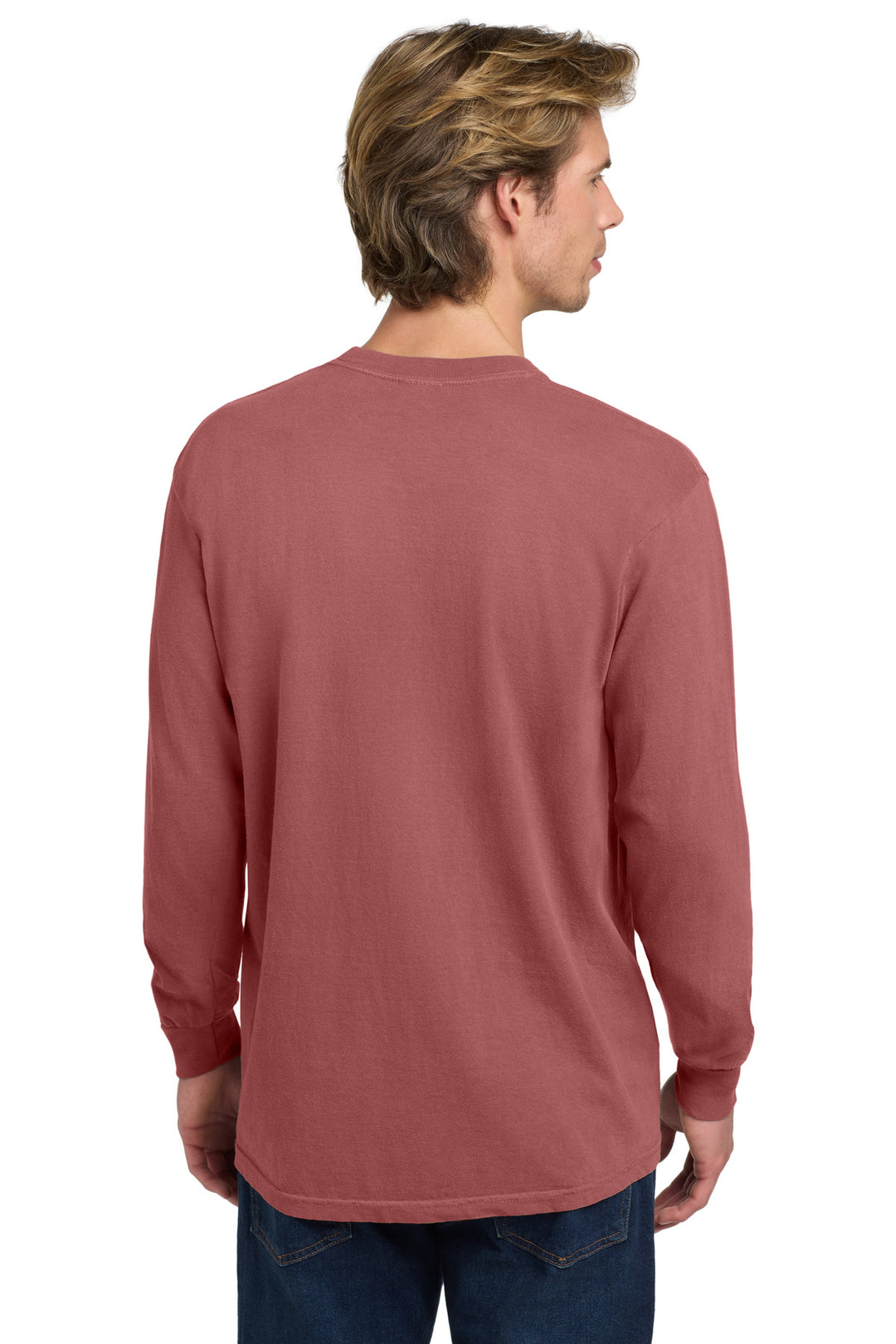 Crimson COMFORT COLORS Heavyweight Ring Spun Long Sleeve Tee. 6014