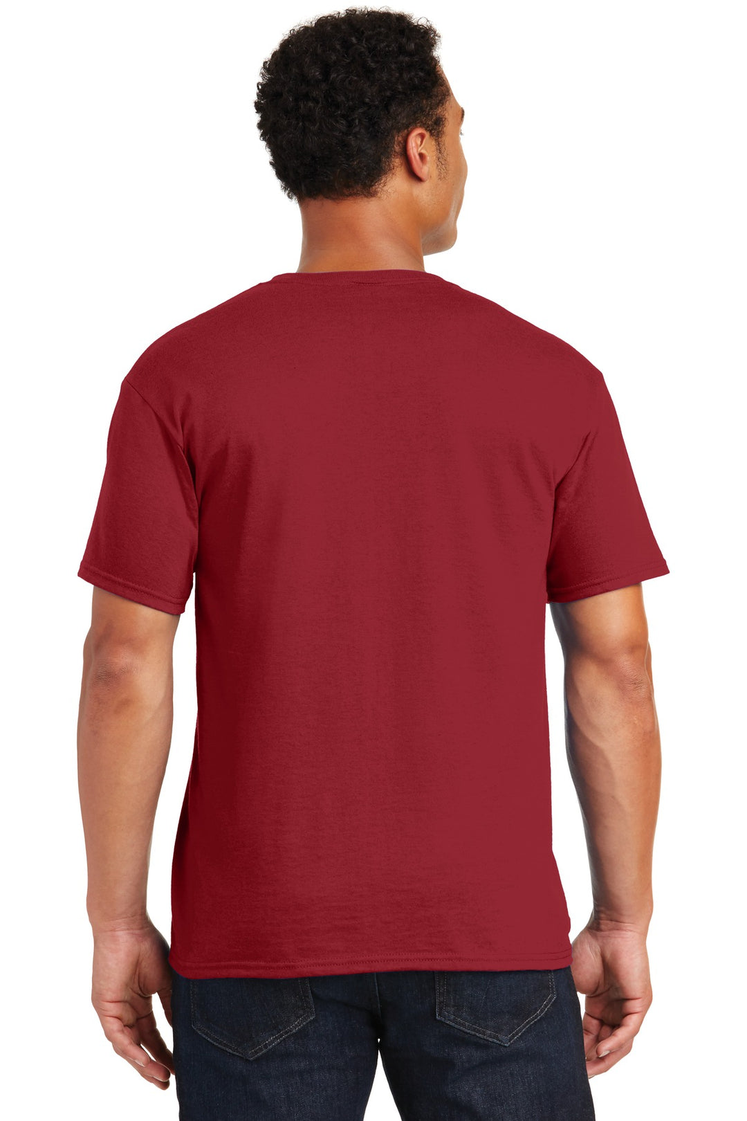 Crimson Jerzees - Dri-Power 50/50 Cotton/Poly T-Shirt. 29M