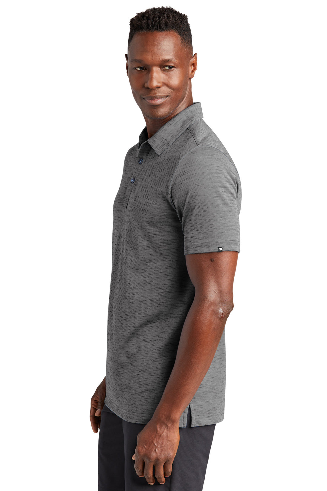 DarkGrey TravisMathew Auckland Slub Polo TM1MW451