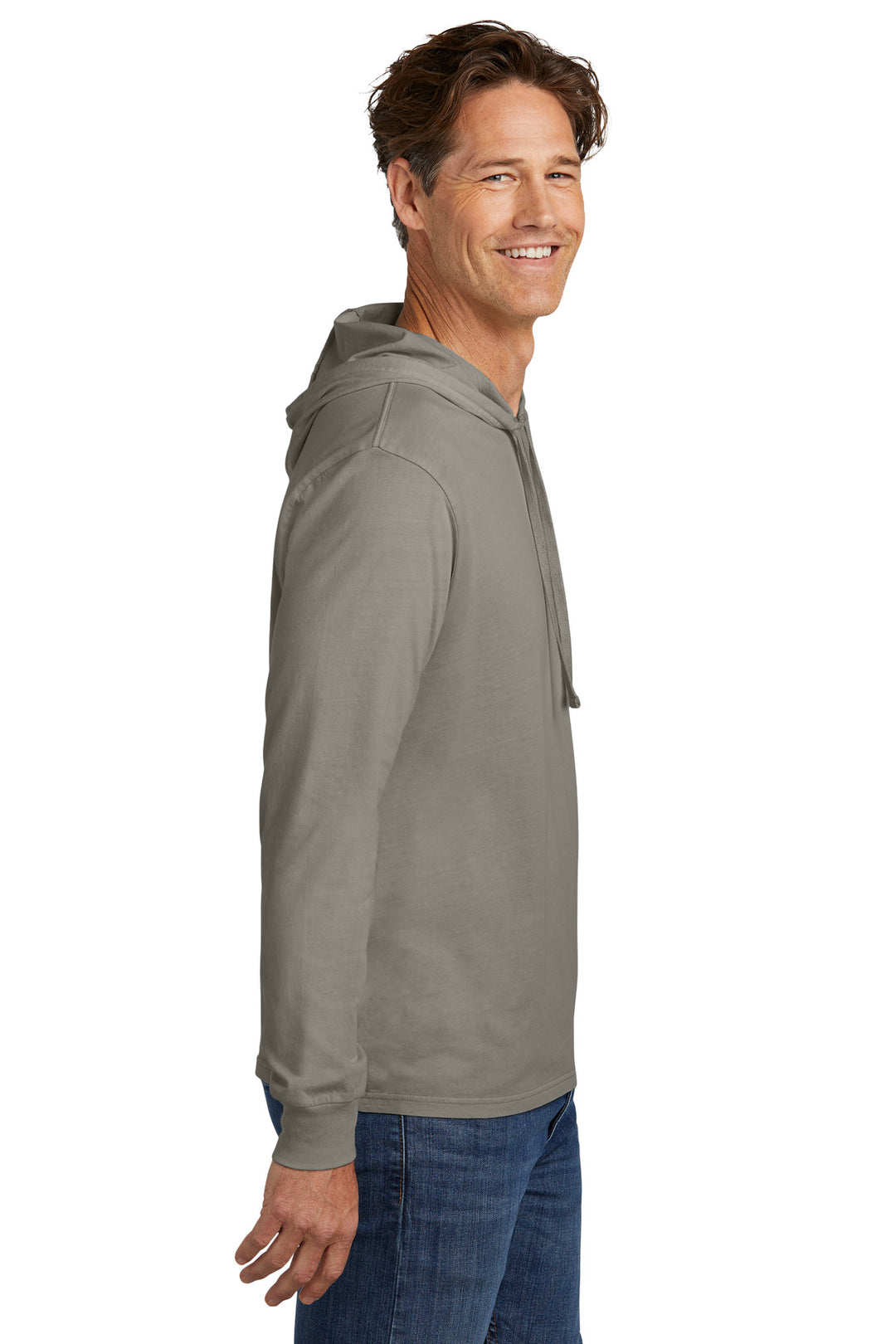 DrftwdGrey Allmade Unisex Mineral Dye Organic Cotton Hoodie Tee AL6305