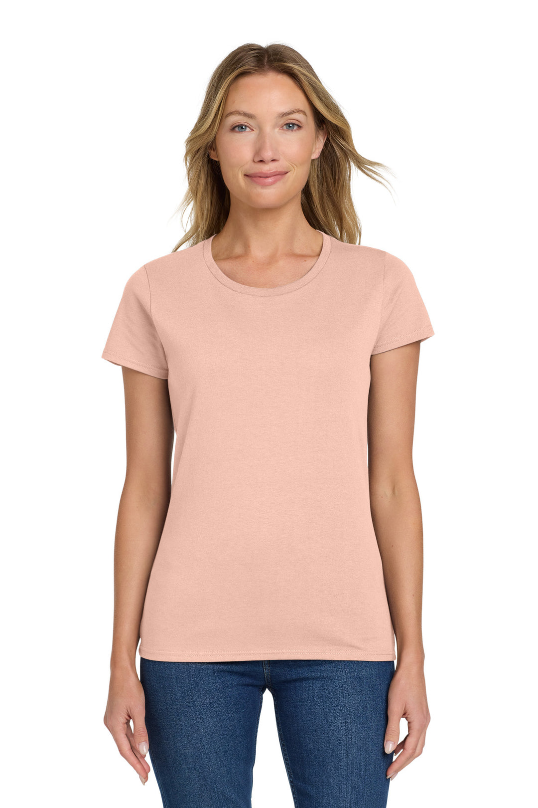 DustyRose Gildan Women's Heavy Cotton 100% Cotton T-Shirt. 5000L