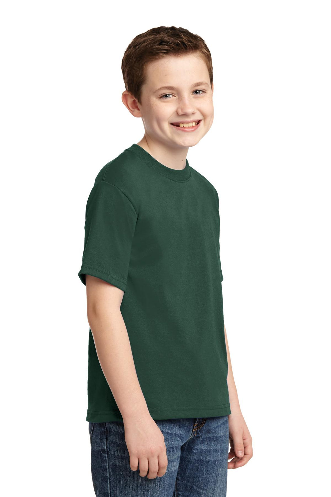 Forest Jerzees - Youth Dri-Power 50/50 Cotton/Poly T-Shirt. 29B