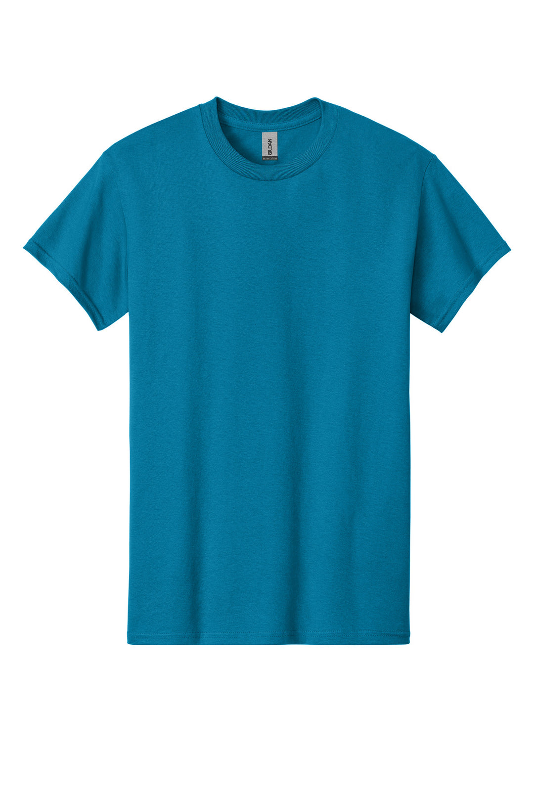 Front View of Antqu Sapphire Gildan - Heavy Cotton 100% Cotton T-Shirt. 5000