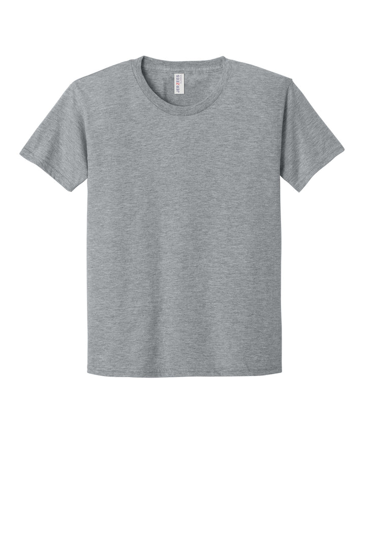 Front View of AthlHthr Jerzees Classics Youth Cotton T-Shirt 363Y