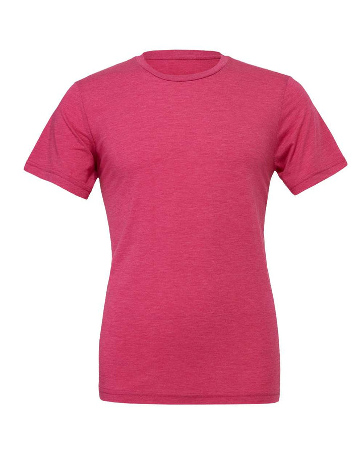 Front View of Berry Triblend Triblend Tee - 3413