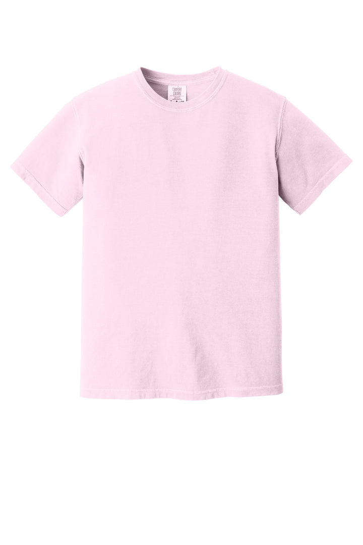Front View of Blossom COMFORT COLORS Heavyweight Ring Spun Tee. 1717