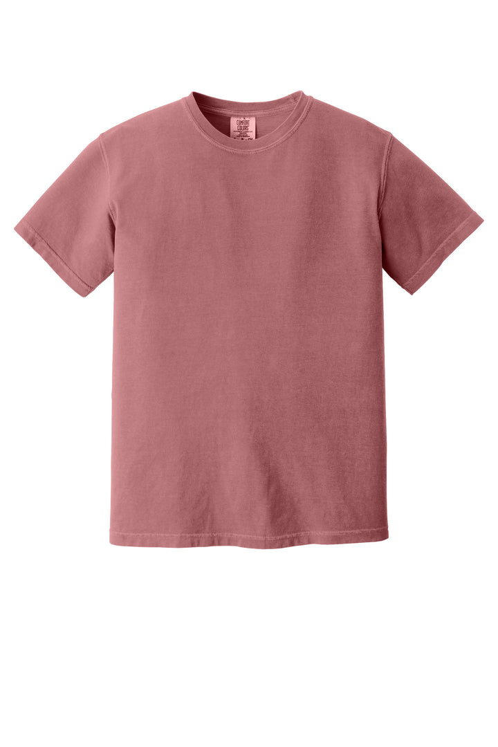 Front View of Brick COMFORT COLORS Heavyweight Ring Spun Tee. 1717