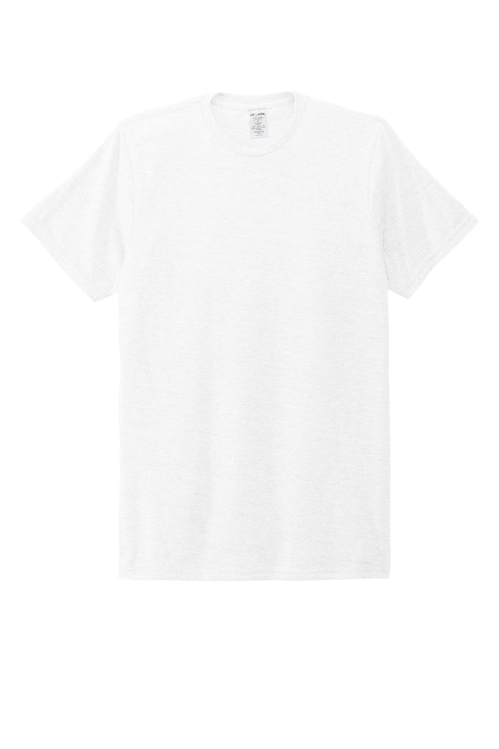 Front View of BrtWhite Allmade Unisex Tri-Blend Tee AL2004