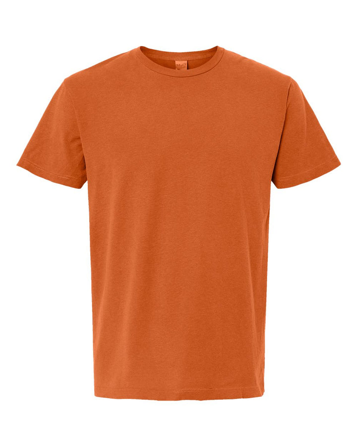 Front View of Burnt Orange Vintage Garment-Dyed T-Shirt - 6500M