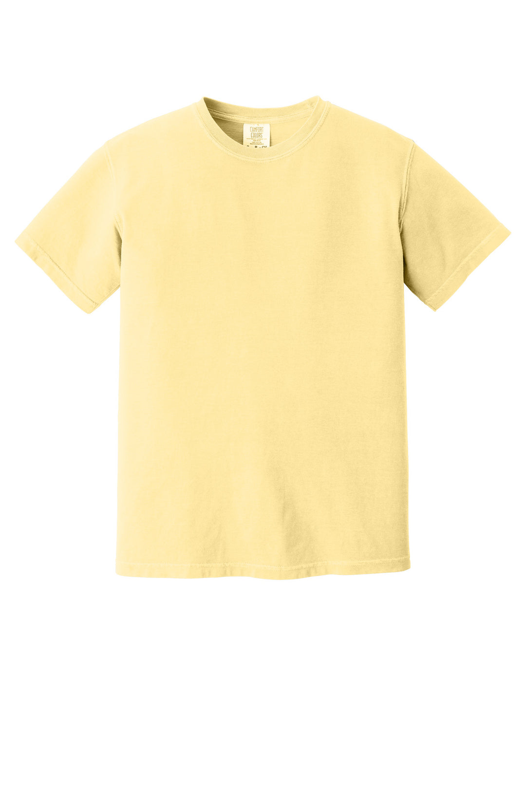 Front View of Butter COMFORT COLORS Heavyweight Ring Spun Tee. 1717