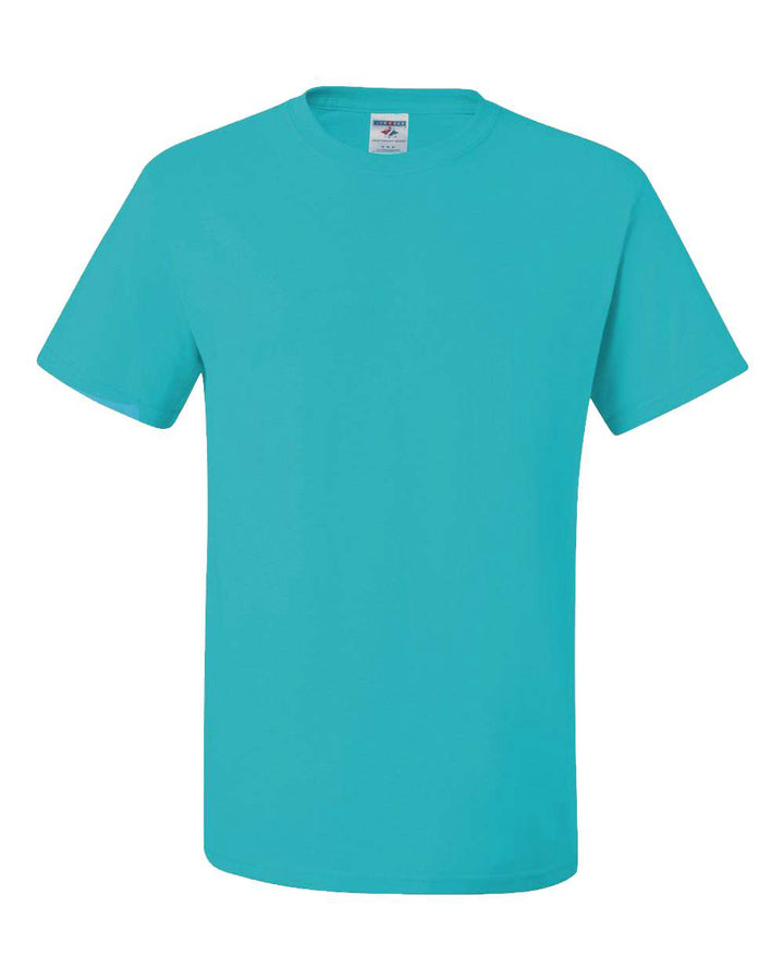 Front View of California Blue Dri-Power® 50/50 T-Shirt - 29MR