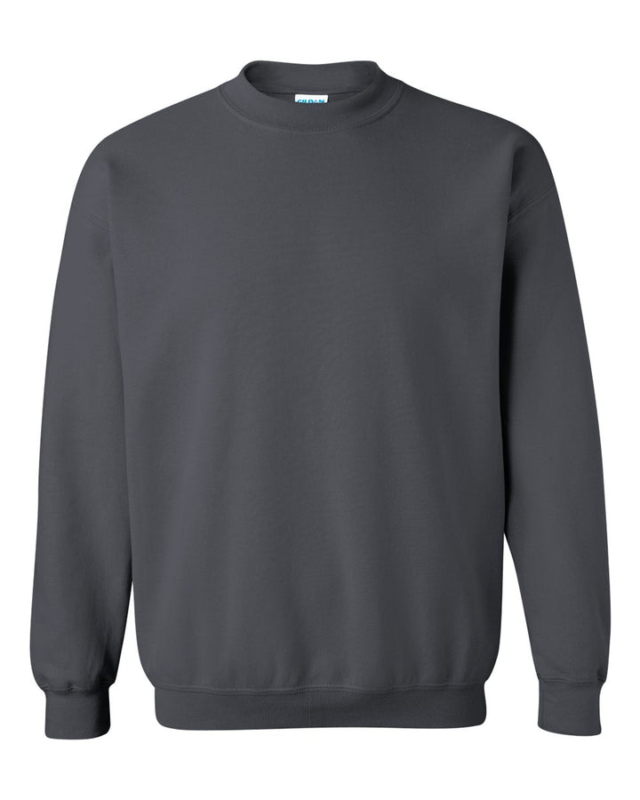 Front View of Charcoal Heavy Blend™ Crewneck Sweatshirt - 18000