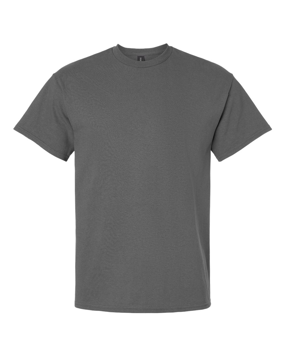 Front View of Charcoal Ultra Cotton® T-Shirt - 2000