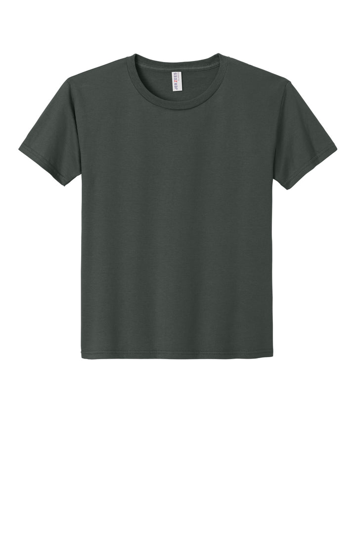 Front View of CharGrey Jerzees Classics Youth Cotton T-Shirt 363Y