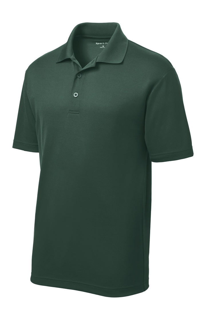 Front View of Dark Forest Gn Sport-Tek PosiCharge RacerMesh Polo. ST640
