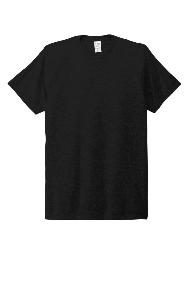 Front View of DeepBlack Allmade Unisex Tri-Blend Tee AL2004