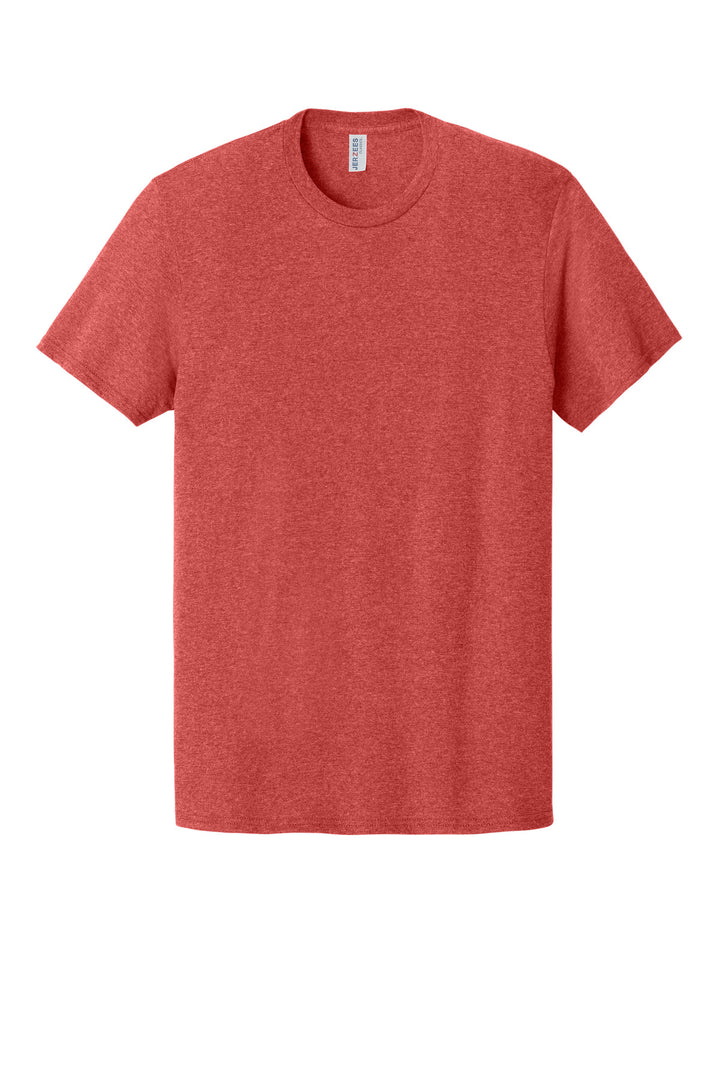 Front View of FieryRdHt Jerzees Classics Unisex Cotton T-Shirt 363M