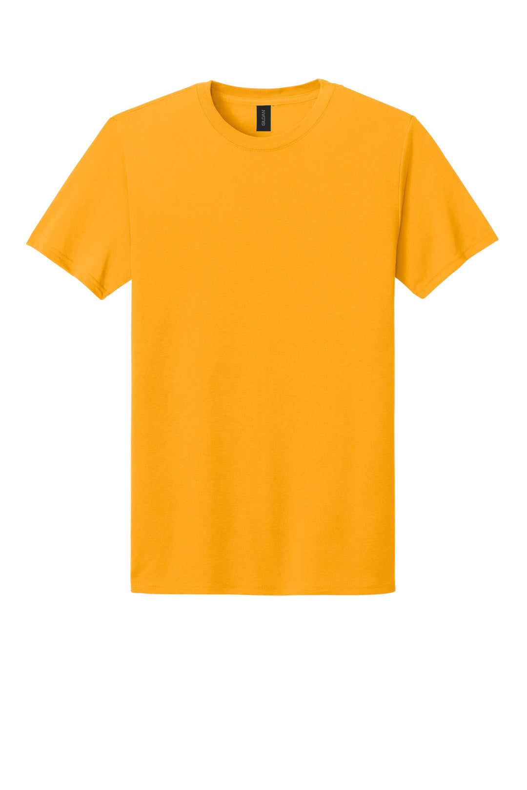 Front View of Gold Gildan Gildan Performance T-Shirt. 42000