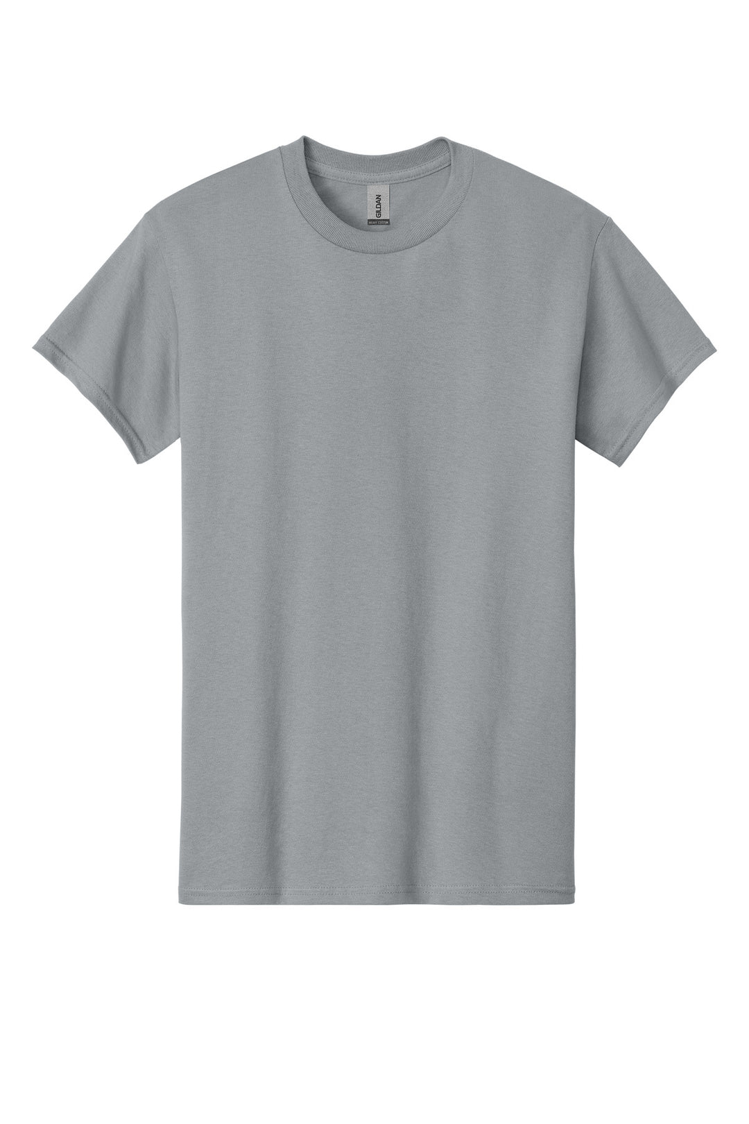 Front View of Gravel Gildan - Heavy Cotton 100% Cotton T-Shirt. 5000