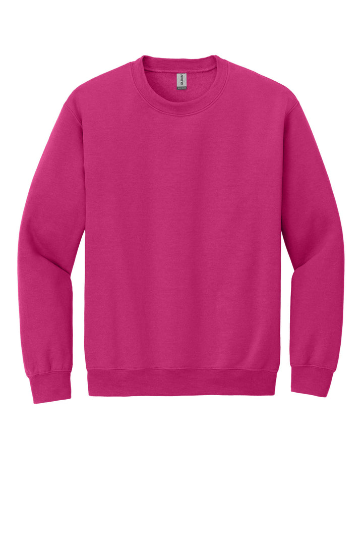 Front View of Heliconia Gildan Heavy Blend Crewneck Sweatshirt. 18000