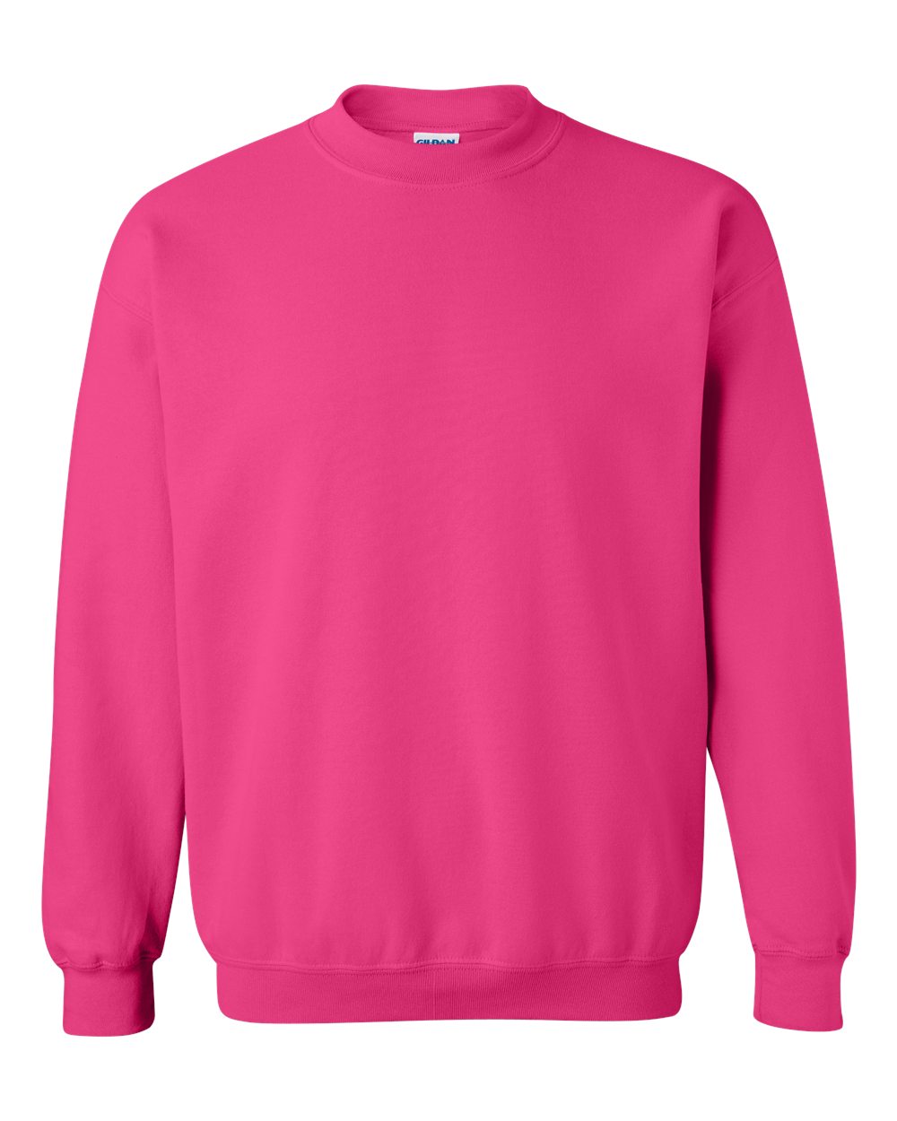 Front View of Heliconia Heavy Blend™ Crewneck Sweatshirt - 18000