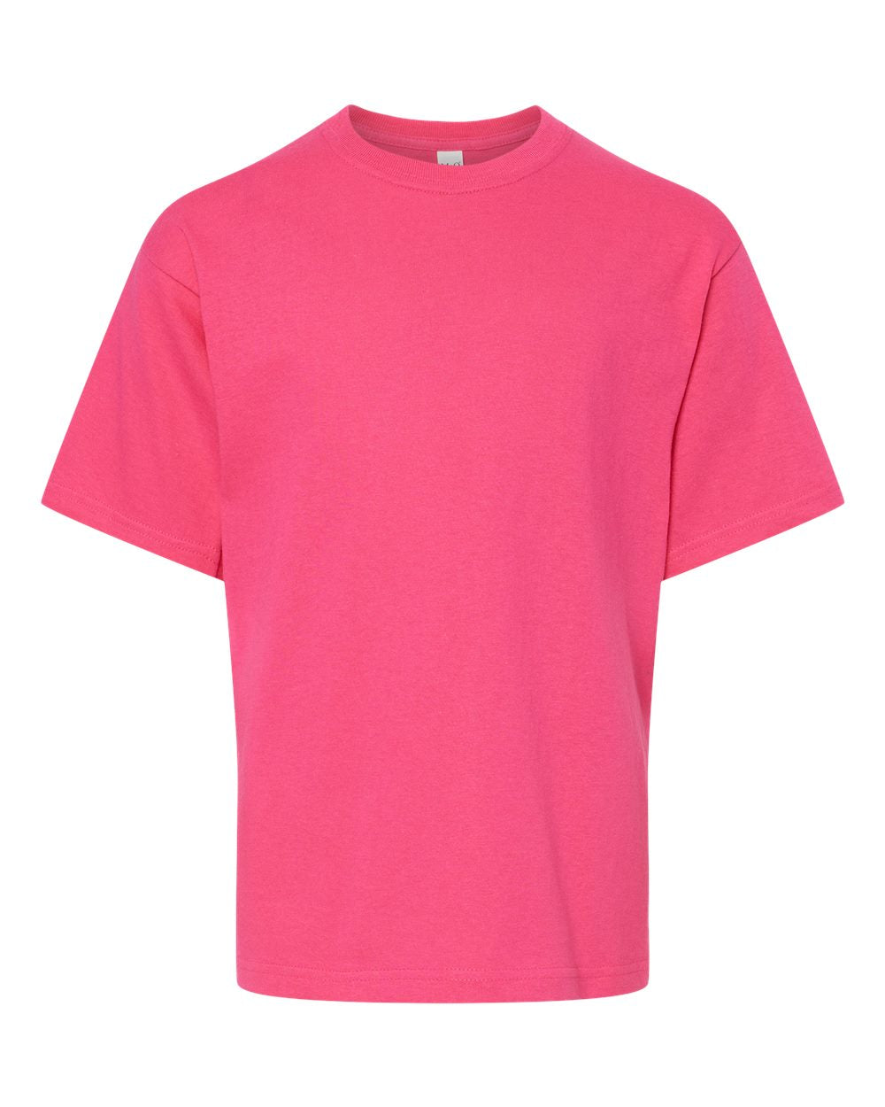 Front View of Heliconia Youth Gold Soft Touch T-Shirt - 4850